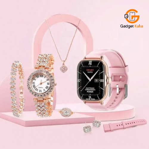 A59 Plus Smartwatch, 2.02 Inch Big Screen, Magnetic Charging, Heart Rate Monitor, Sports Band, Gift Set for Women